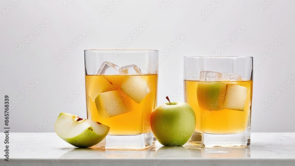 Apple Serenity, A Duo of Refreshment with Nature's Slices Apple Serenity, A Duo of Refreshment with Nature's Slices