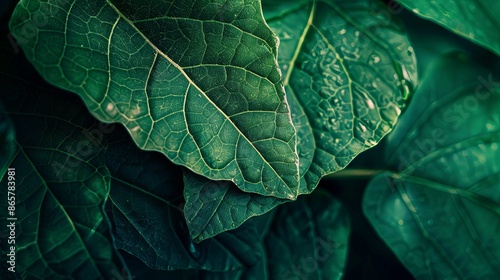 Closeup leaf texture.