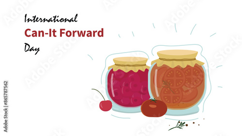 International Can-It-Forward Day. Design suitable for greeting card posters and banner