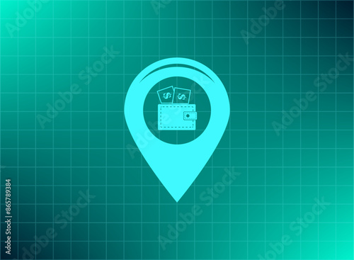 Vector illustration blue background