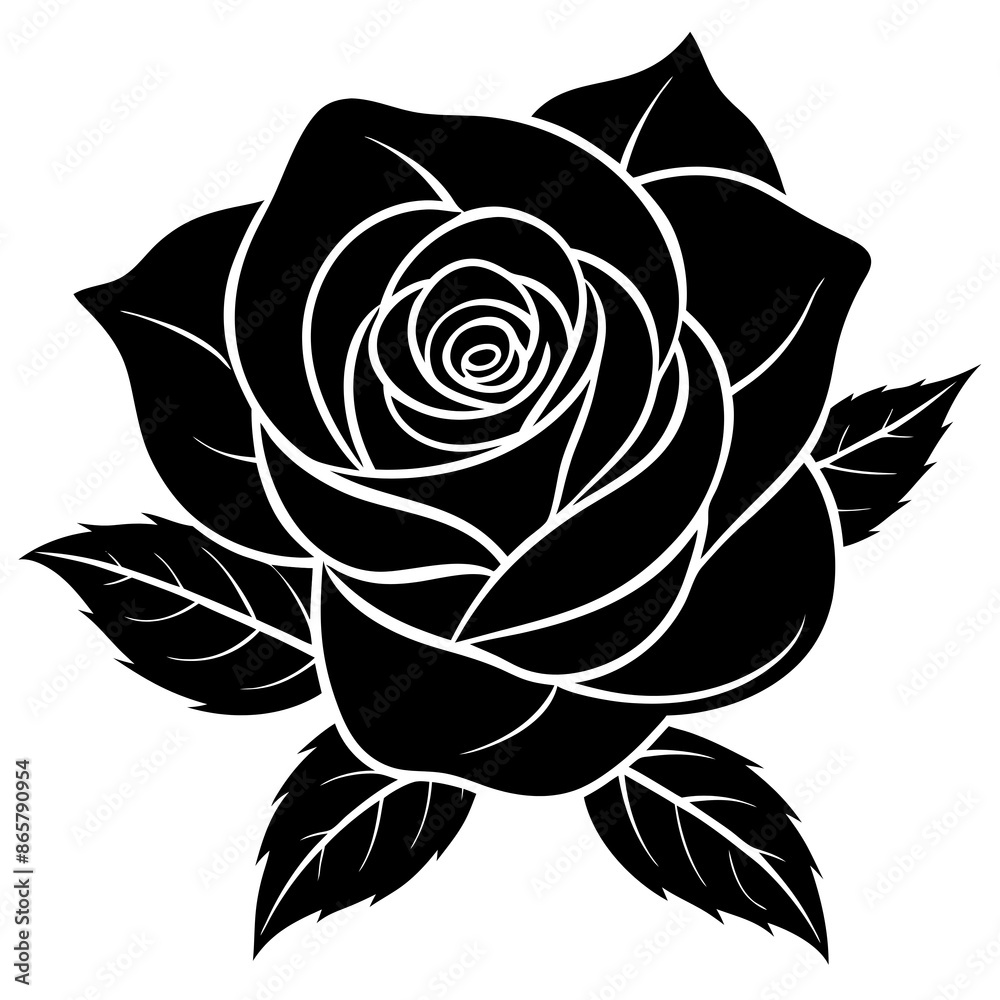 black and white rose black and white rose