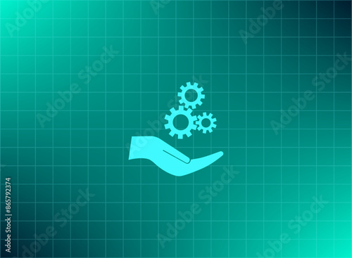Vector illustration blue background