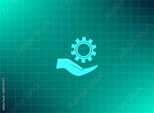 Vector illustration blue background