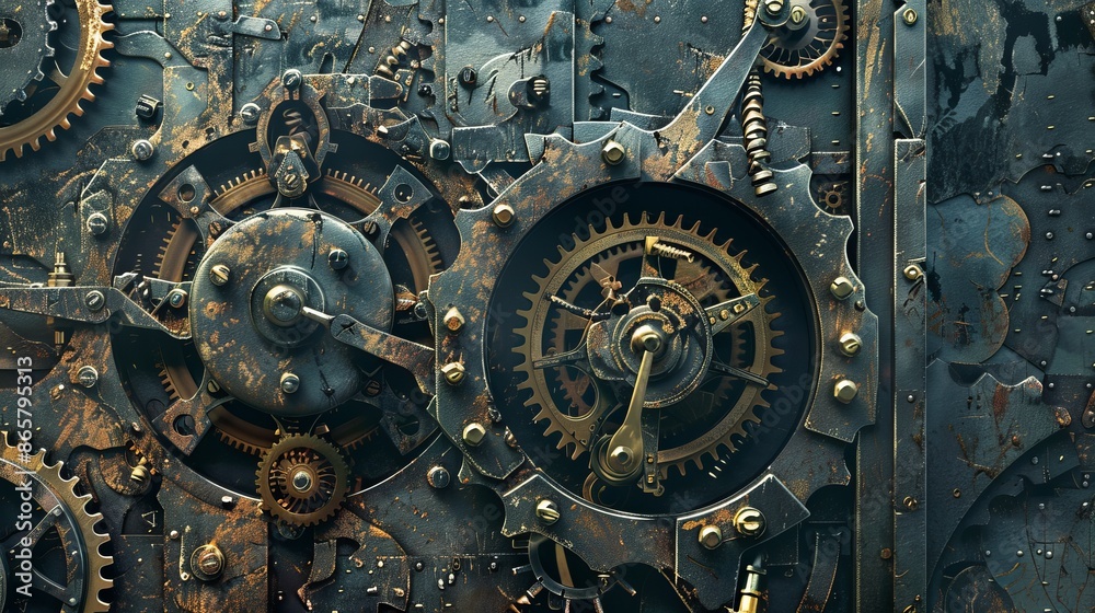 Explore the idea of time as a code to unlock hidden dimensions or secrets within the surreal landscape surrounding the clock. Explore the idea of time as a code to unlock hidden dimensions or secrets within the surreal landscape surrounding the clock.
