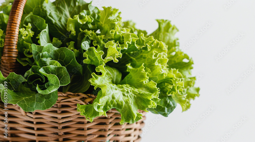 Obraz premium lettuce on a white background