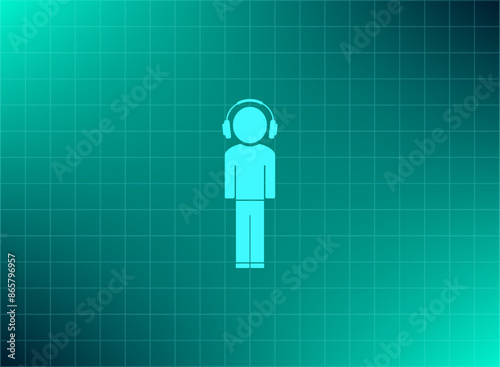 Vector illustration blue background