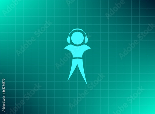 Vector illustration blue background