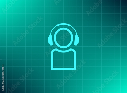 Vector illustration blue background