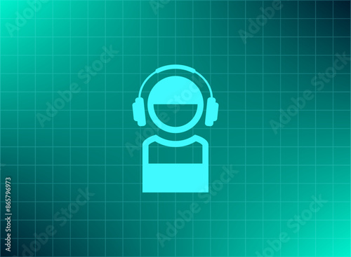 Vector illustration blue background
