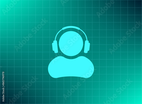Vector illustration blue background