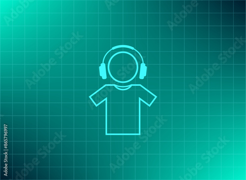 Vector illustration blue background