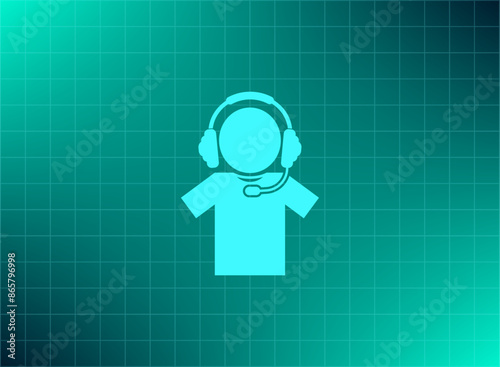 Vector illustration blue background