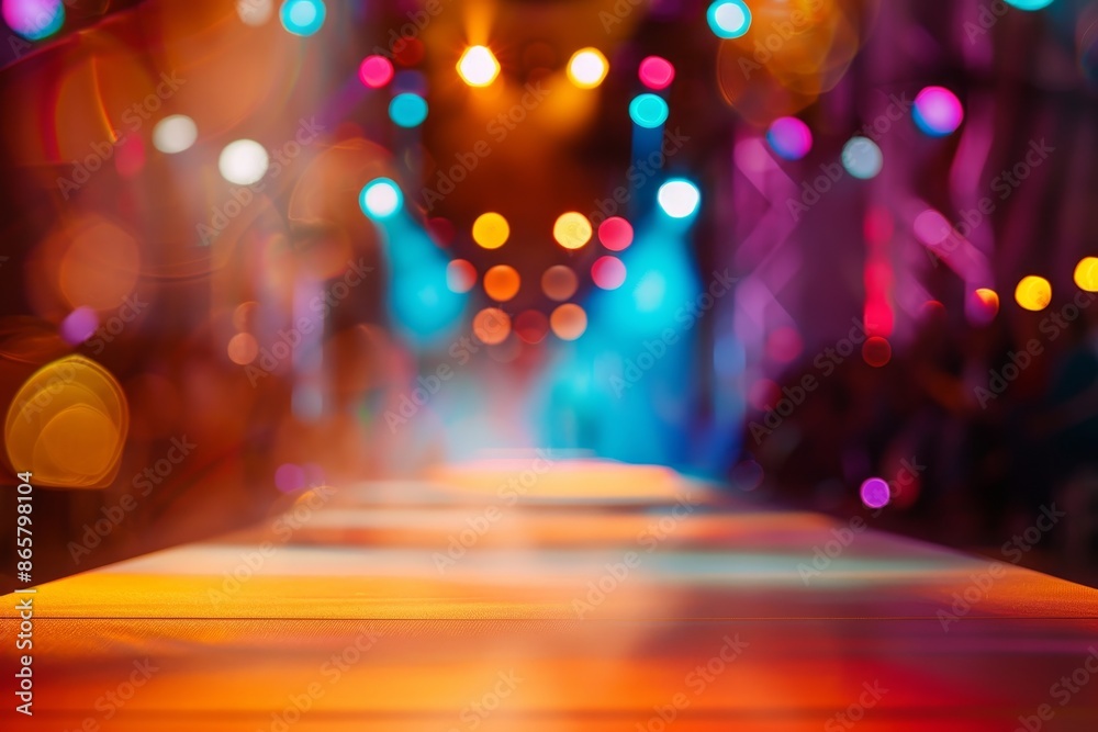 Intentionally blurred fashion runway event Intentionally blurred fashion runway event