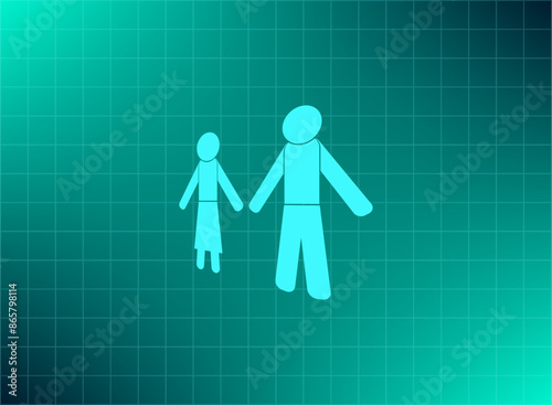 Vector illustration blue background