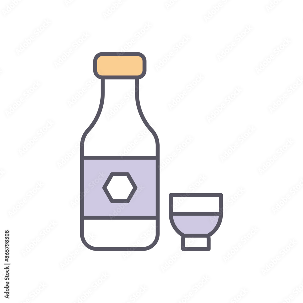 Sake Vector Icon Sake Vector Icon