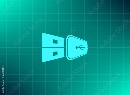 Vector illustration blue background