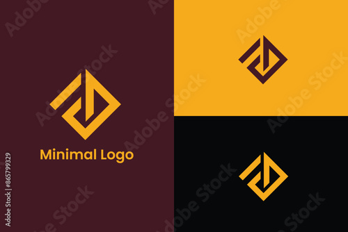 initial letter FD IF triangle modern abstract vector, letter Fi triangle traffic signals , letter F triangle road safety Minimal elegant monogram art logo