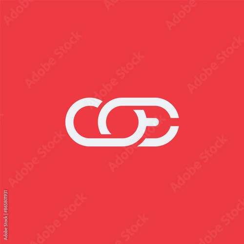 COE monogram logo in linear style