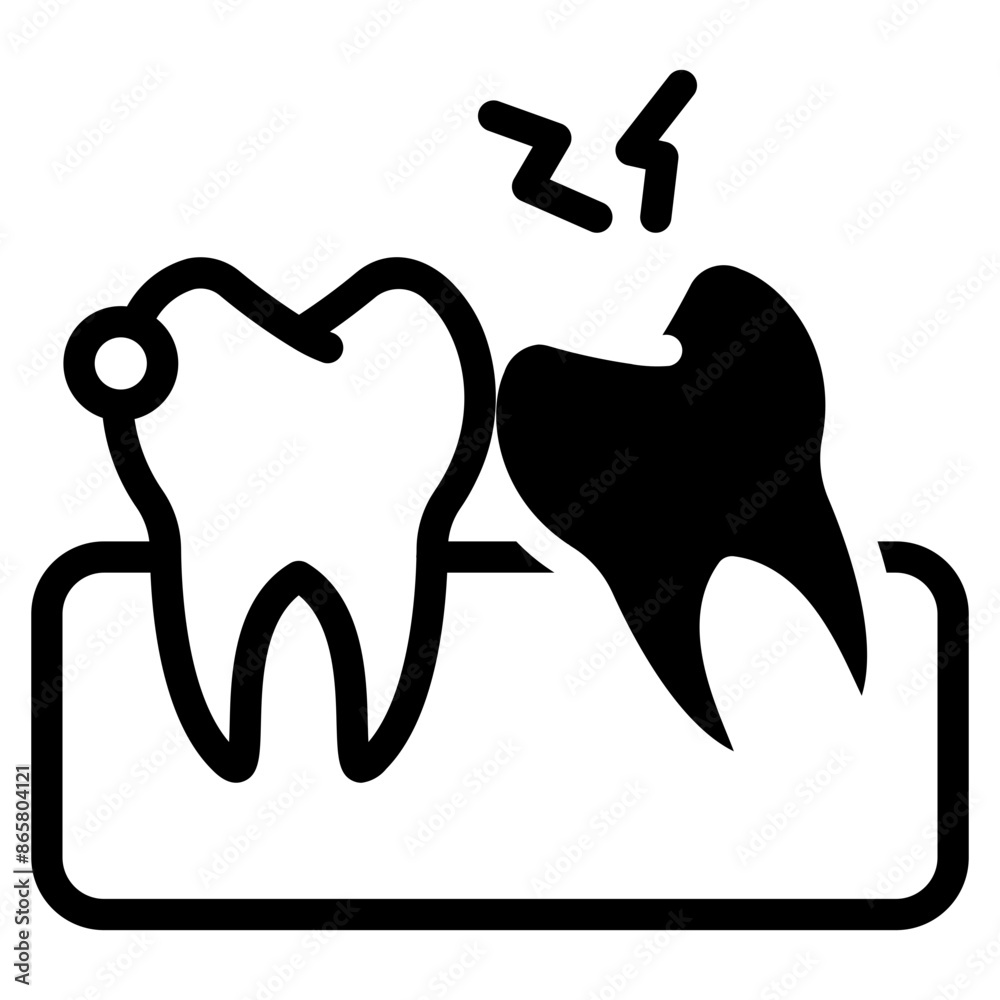 Tooth icon symbol Tooth icon symbol