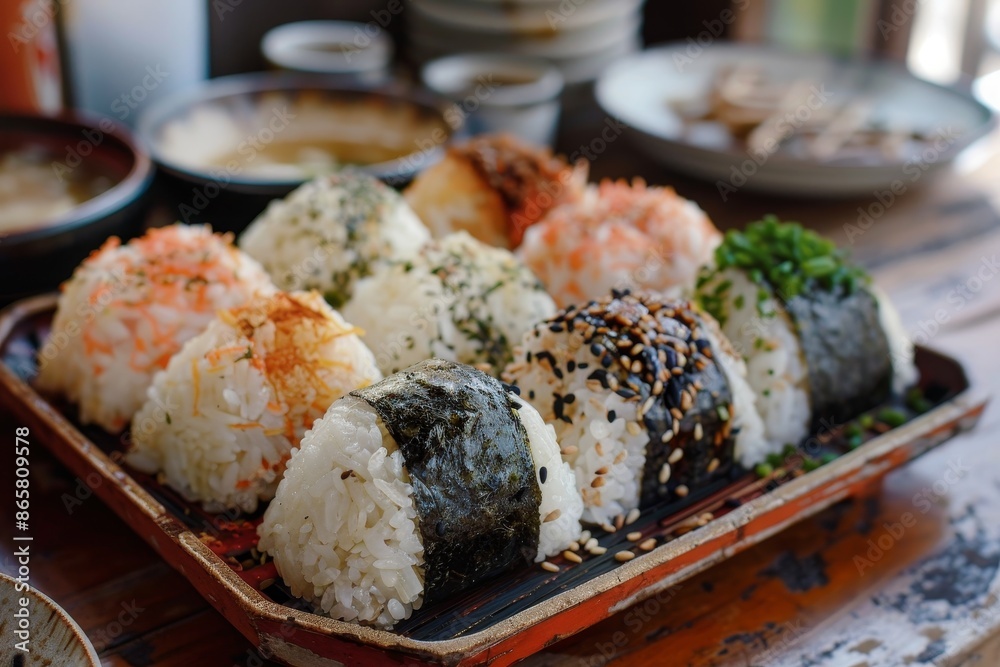 Rice ball popular in Japan Rice ball popular in Japan