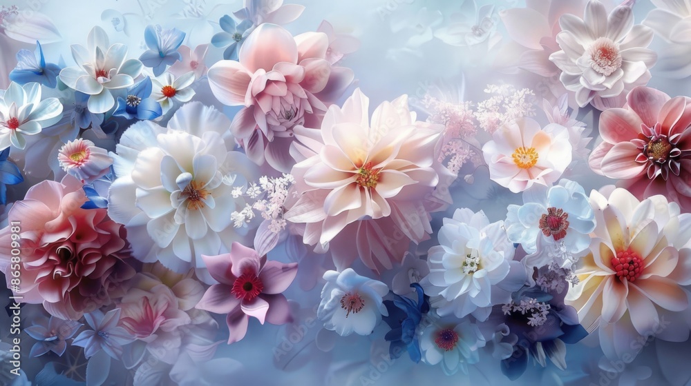 a beautiful background with colorful flowers that has a floral pastel appearance a beautiful background with colorful flowers that has a floral pastel appearance