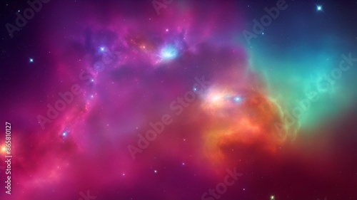nebula background with stars