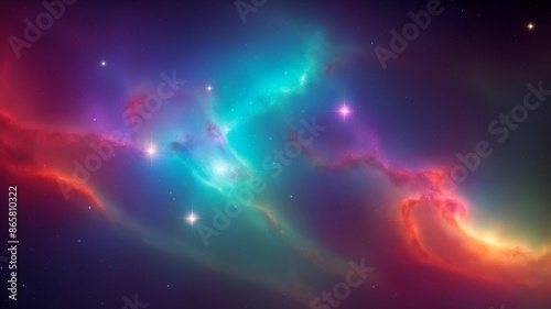 outer space with stars