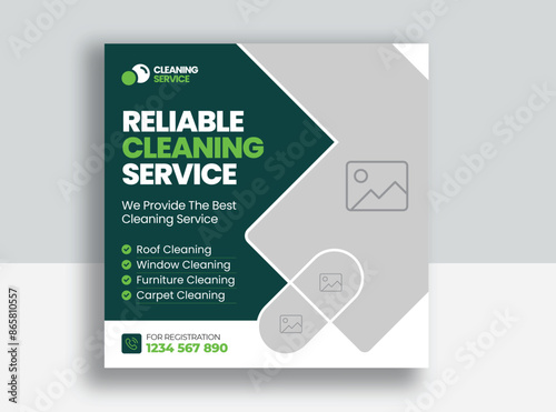 Cleaning service social media post banner template | Home Cleaning social media post banner | office | home and hotel cleaning social media post banner | Cleaning service marketing post banner design