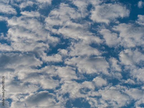 早朝の空と高積雲 photo