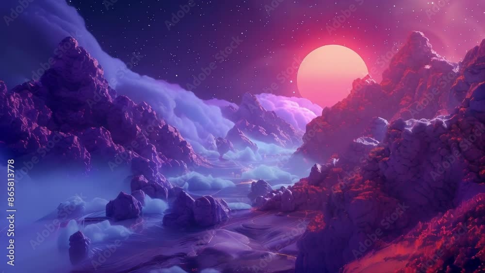 Experience a surreal and captivating journey through these vivid pixel art backgrounds
