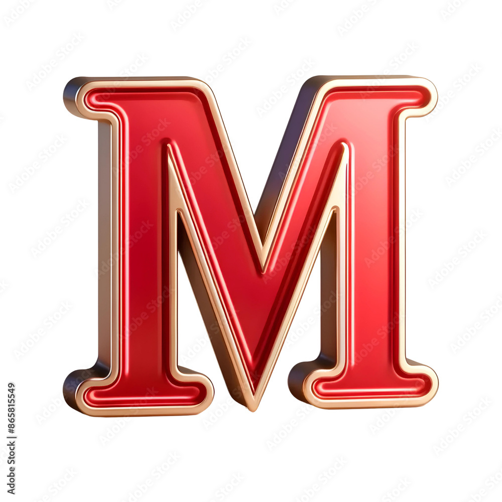 3d letter M 3d letter M