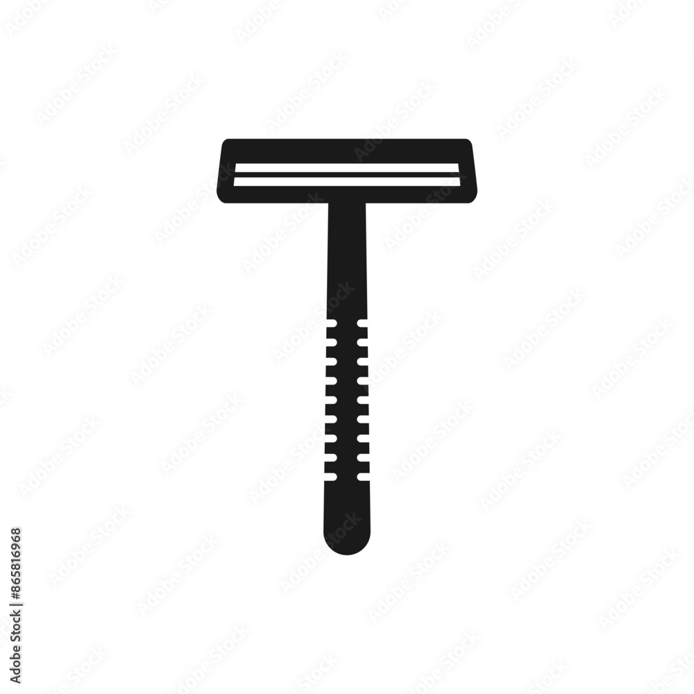Shaving razor icon flat style isolated on white background. Vector illustration Shaving razor icon flat style isolated on white background. Vector illustration