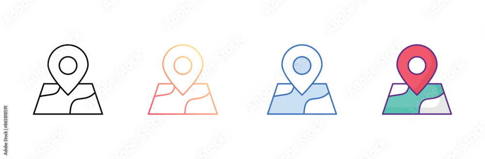 navigation icon design with white background stock illustration navigation icon design with white background stock illustration
