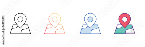 Free Download navigation icon design with white background stock illustration - GFXLoad