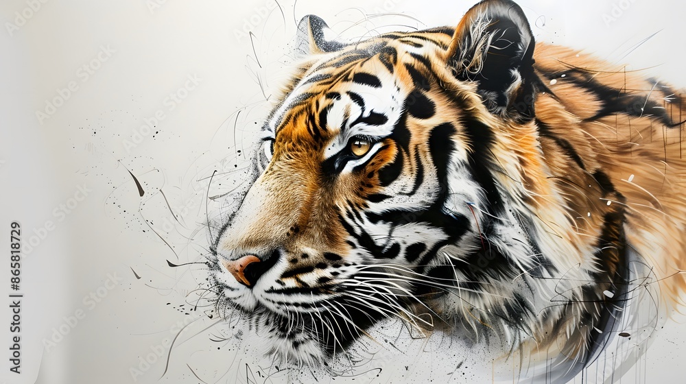 Obraz premium tiger head.