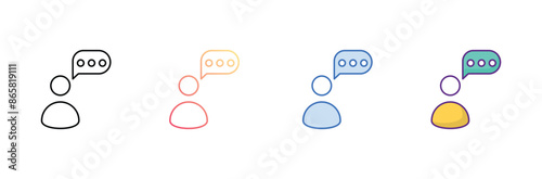 inquiry icon design with white background stock illustration