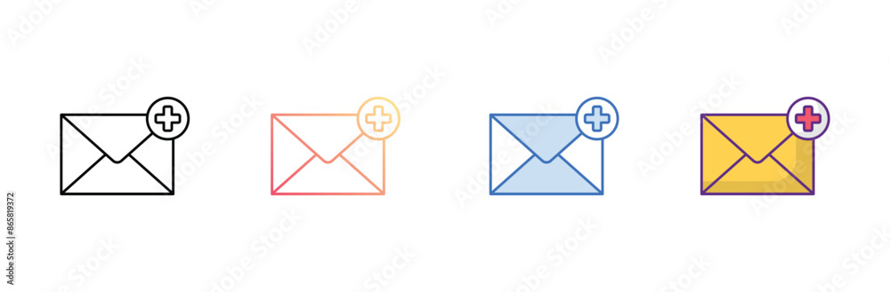 New Message icon design with white background stock illustration New Message icon design with white background stock illustration