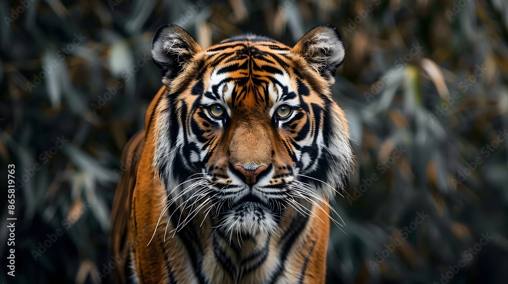 tiger head. tiger head.
