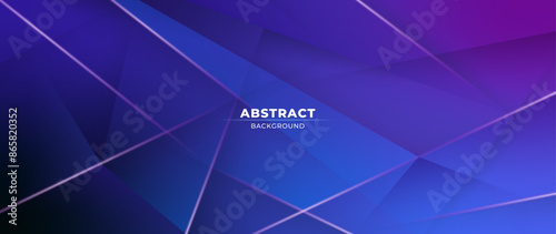 Abstract blue background with geometric patterns and bold lines. Vector template for digital lux business banners, contemporary formal invitations and luxury vouchers