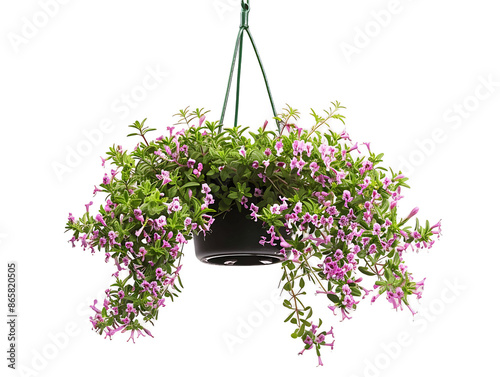 Thymus Serpyllum Isolated on Clear Background photo