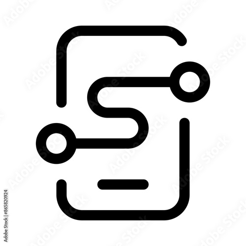 navigator icon with line style, perfect for user interface projects