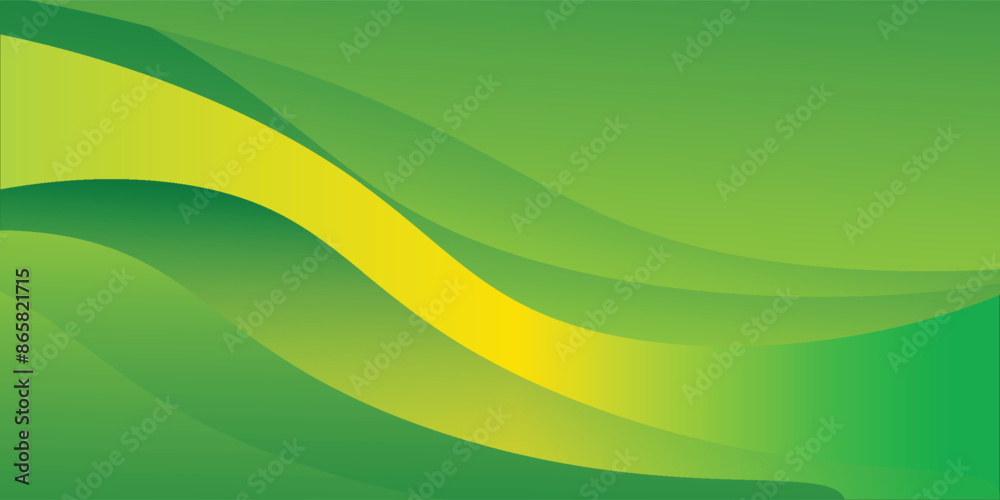 Obraz premium Green Curve Background colorful shape