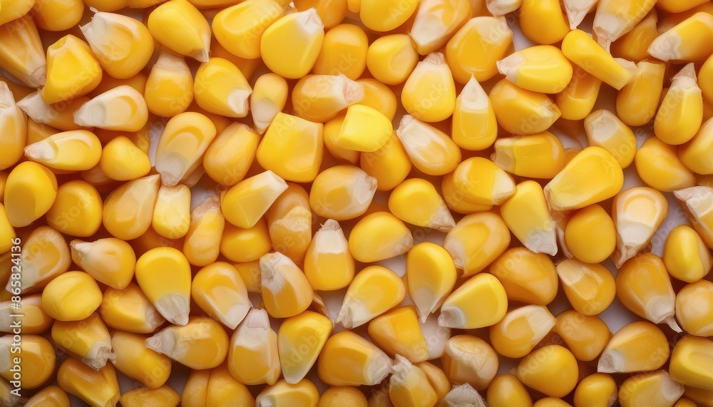Golden Corn Kernels Background Close-up Golden Corn Kernels Background Close-up