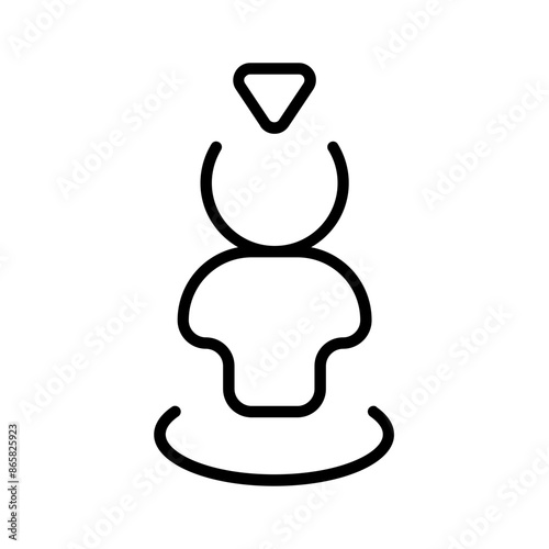 Photos nearby icon with thin style, perfect for user interface projects