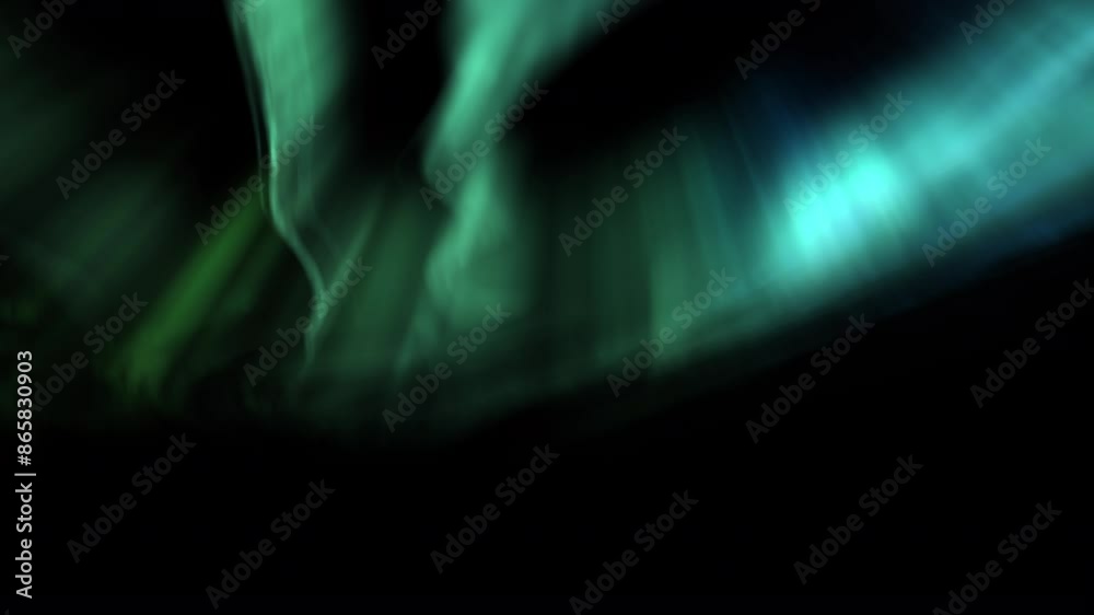 Radiant Aurora Borealis Green Loop Animation
