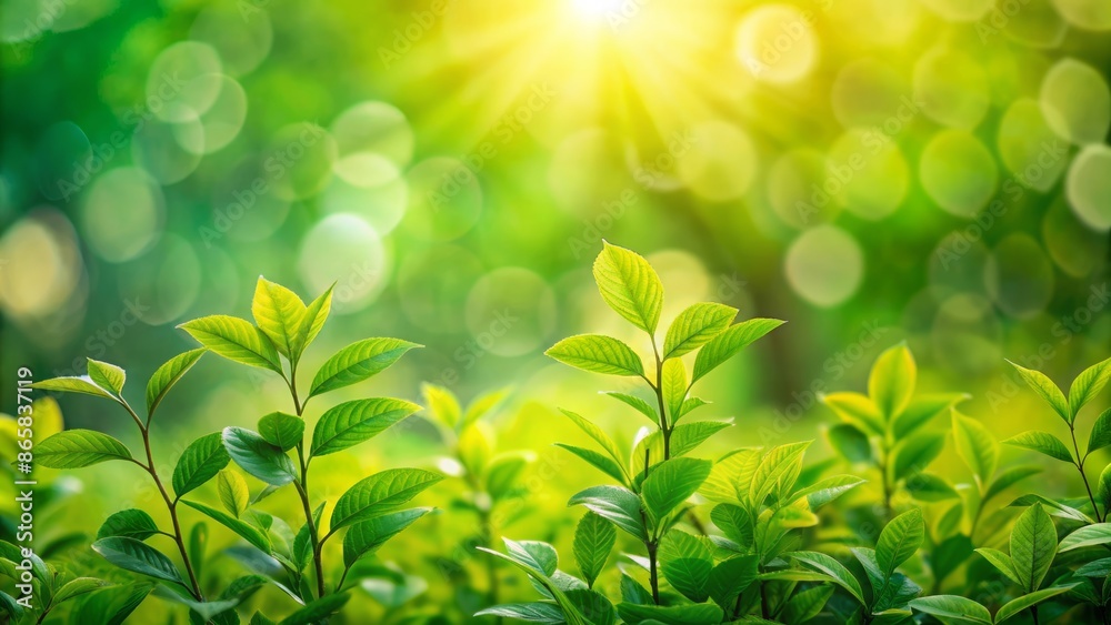 Vibrant green foliage with soft blurred bokeh background, abstract natural scenery with subtle light and gentle color palette. Vibrant green foliage with soft blurred bokeh background, abstract natural scenery with subtle light and gentle color palette.