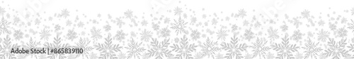 Snowflake Border, Snowfall Background