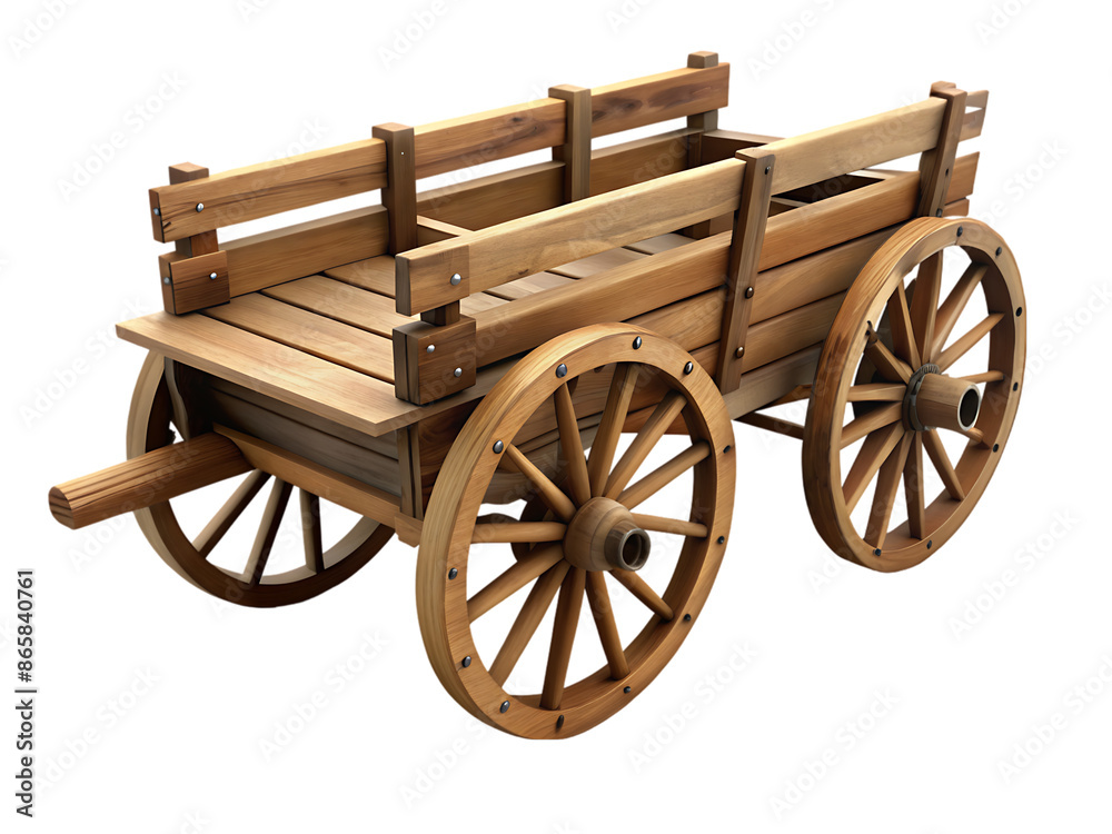 Fototapeta premium Old wooden cart