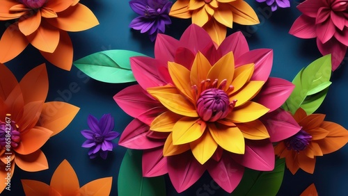 Paper Flower Bouquet. © BOJOShop
