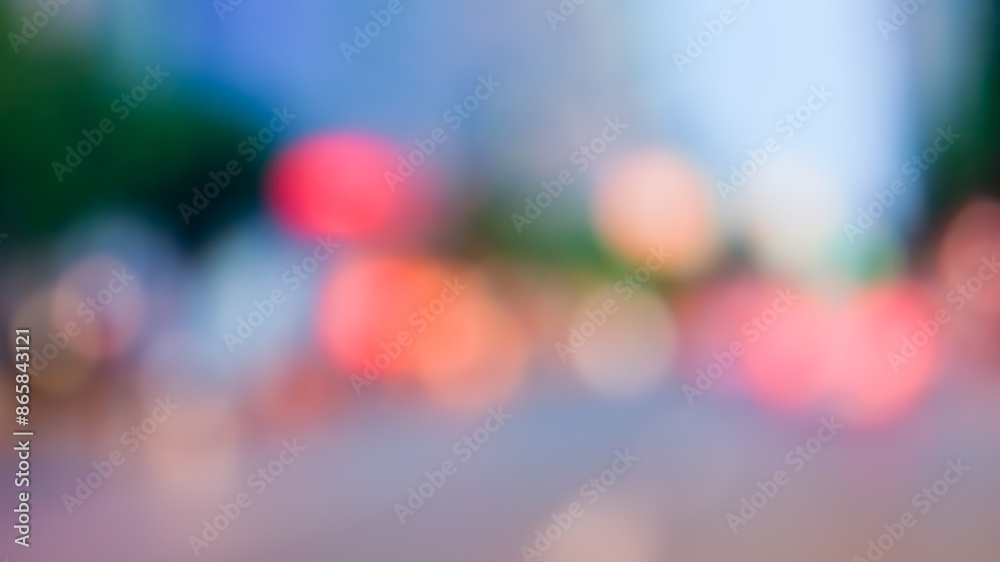 Fototapeta premium background of blurred lights at street road night